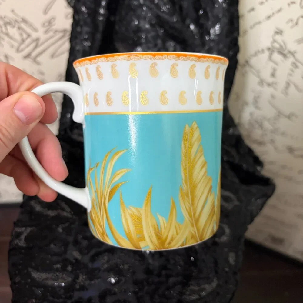 RARE 2010 Williams Sonoma ELEPHANT Mug - Thai Palace / RAJ Retired Collection